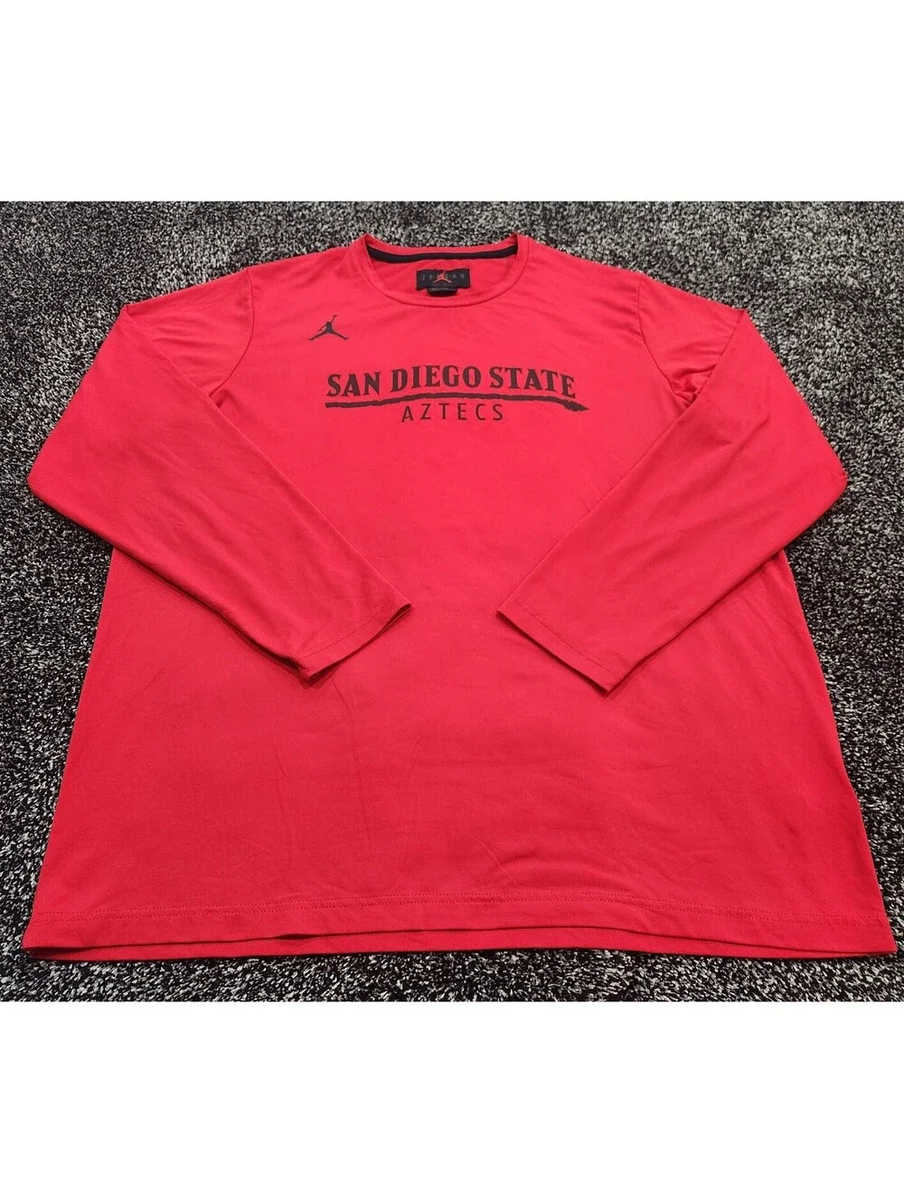 Nike Air Jordan San Diego State Aztecs Dri-Fit Long Sleeve Shirt Men's XL Red